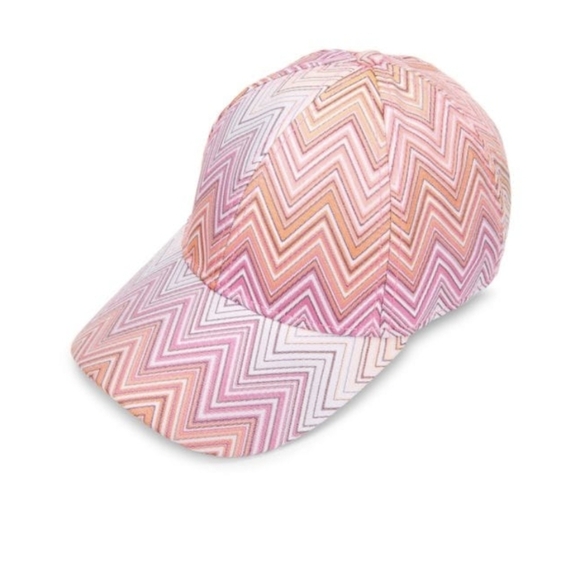 Missoni 6 Panel Chevron Pattern  Baseball Cap NWOT - Picture 9 of 11